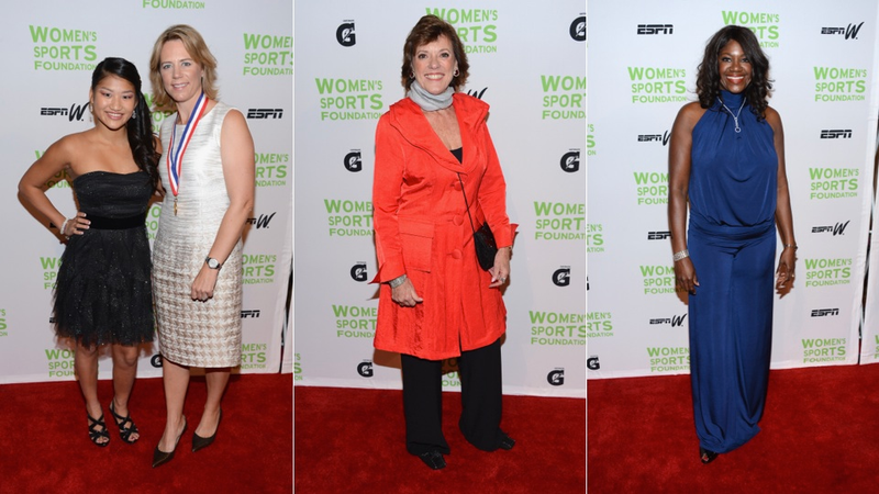 Illustration for article titled Gold Medals and Gold Dresses at the Salute to Women in Sports Gala